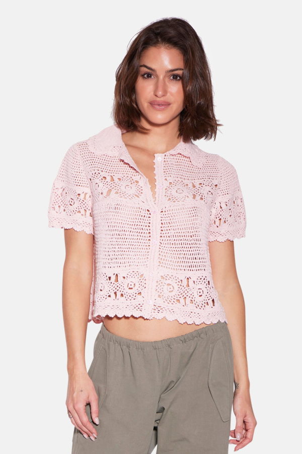 The Tile Club Molly Crochet Shirt
