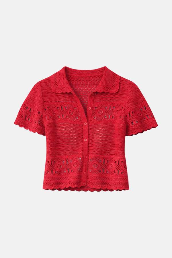 The Tile Club Molly Crochet Shirt