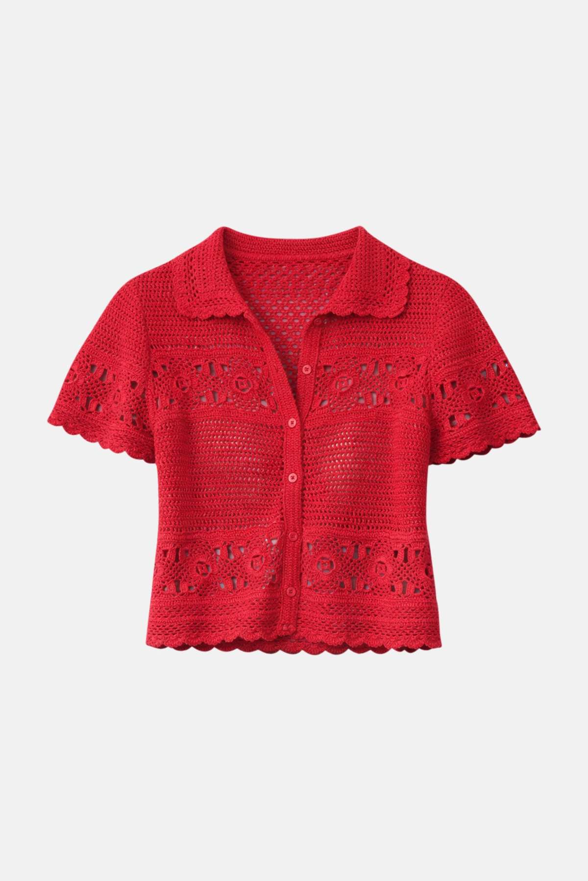The Tile Club Molly Crochet Shirt - Image 1 of 6