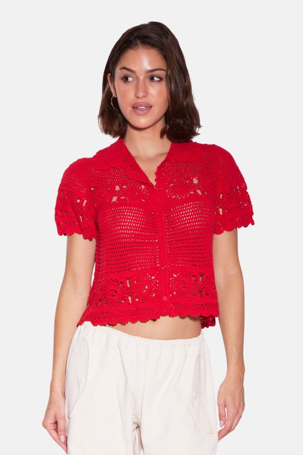 The Tile Club Molly Crochet Shirt