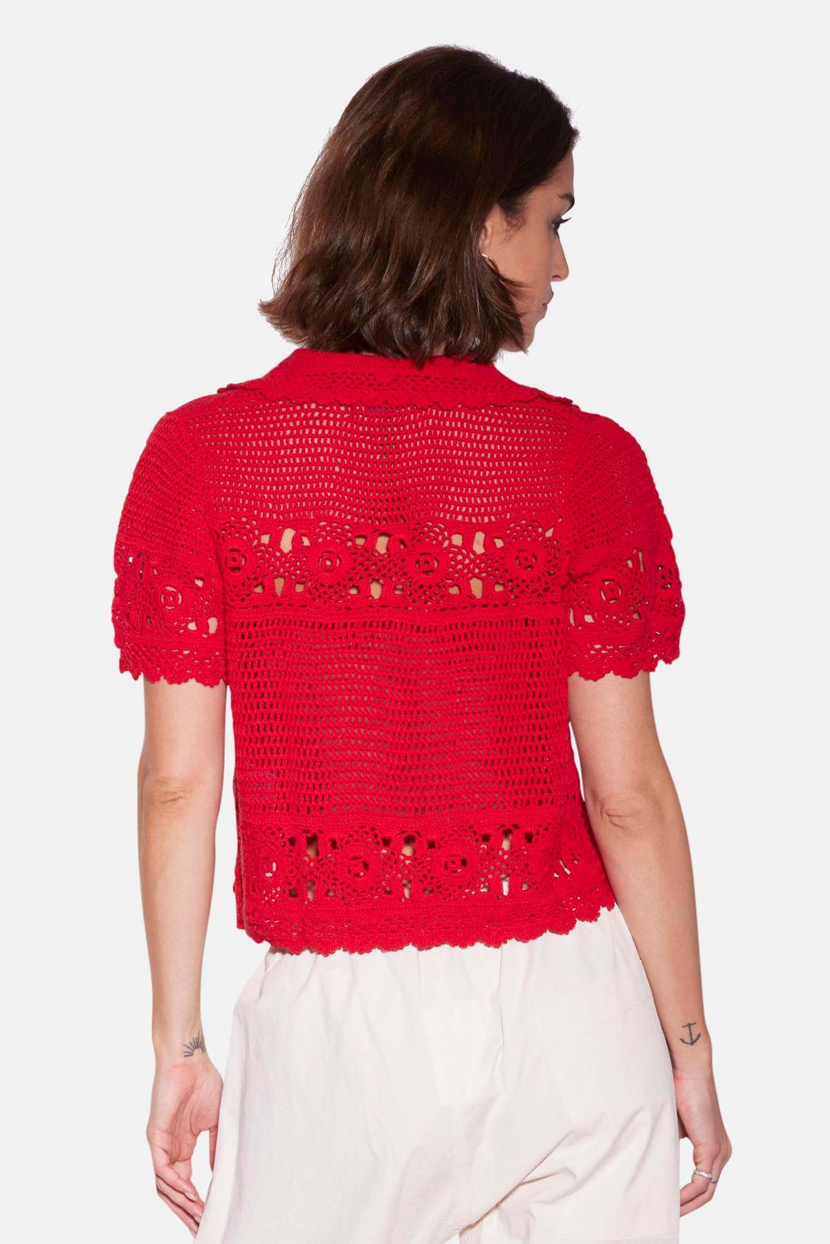 The Tile Club Molly Crochet Shirt - Image 4 of 6