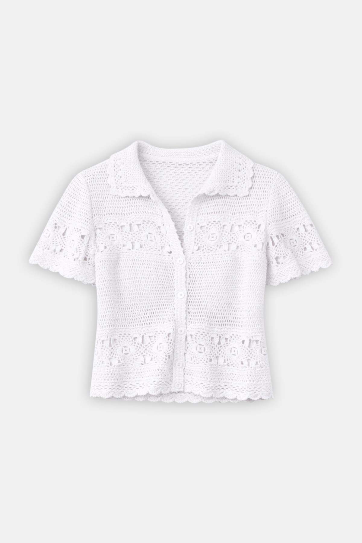 The Tile Club Molly Crochet Shirt - Image 1 of 3