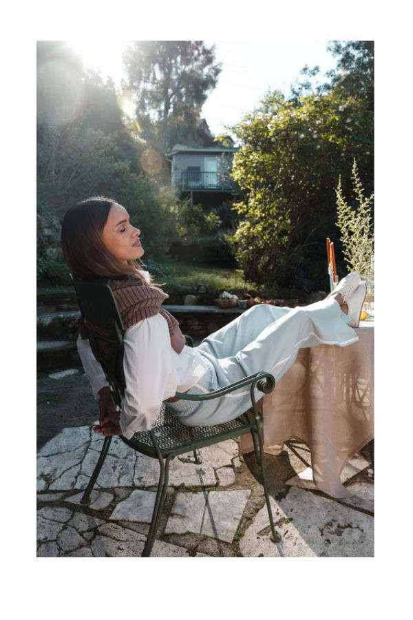 Perfect White Tee Mikos Travel Wide Leg Pants