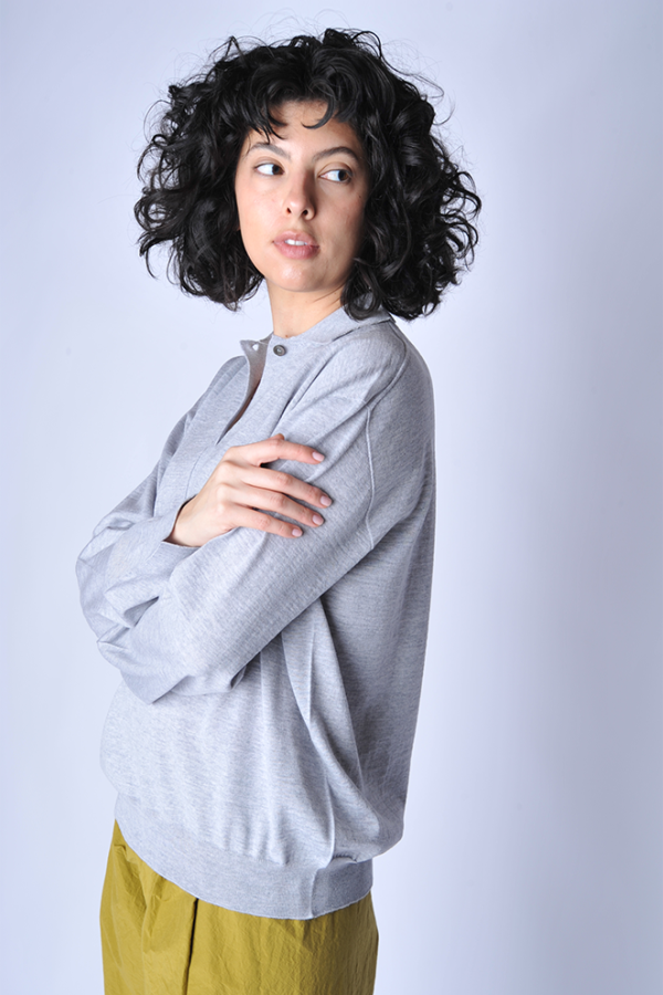 Sofie D'Hoore Morse Polo Sweater - Gray