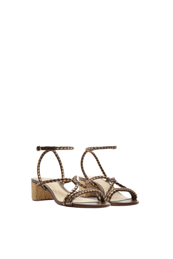 Alexandre Birman Elba 45 Block Heel - Brown