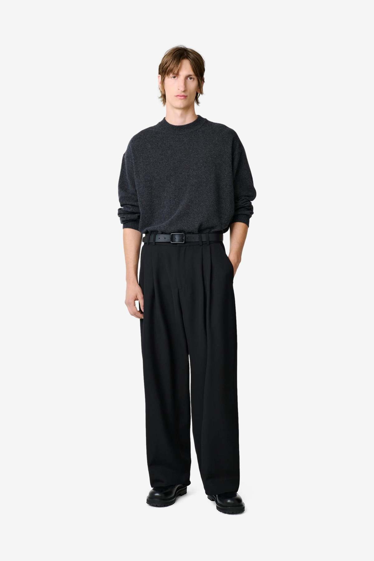 Studio Nicholson Line Trousers - Black - Image 2 of 5