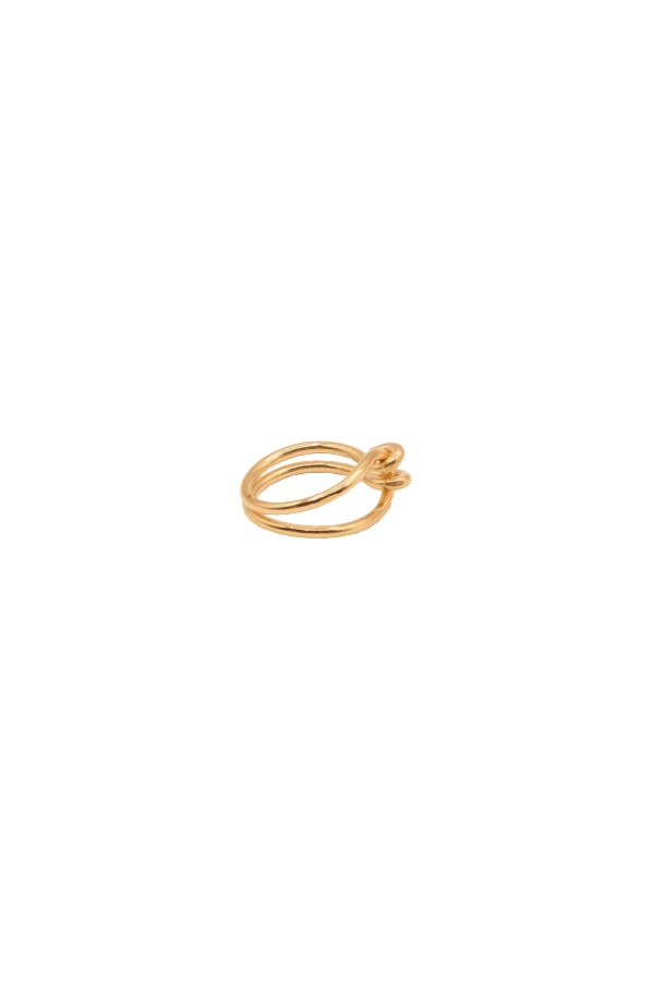 Line & Label Knot Ring