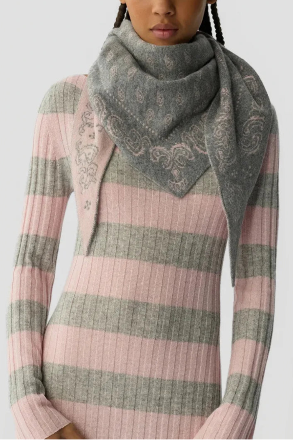 Guest in Residence The Wild Rag Scarf - Heather/Pink