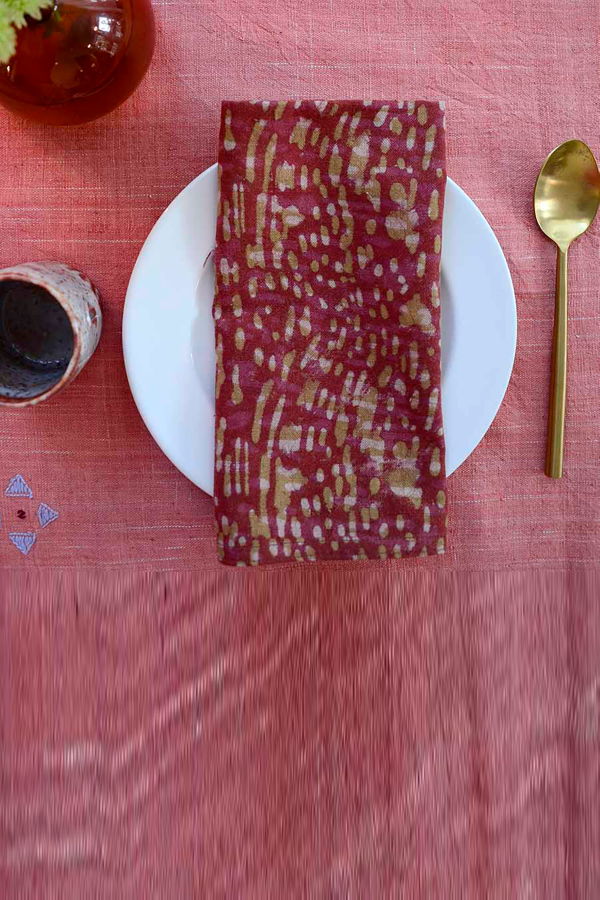 Ichcha Rustic Handmade Cotton Napkins (Set of 4)