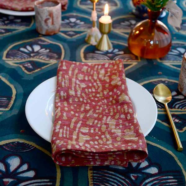 Ichcha Rustic Handmade Cotton Napkins (Set of 4)