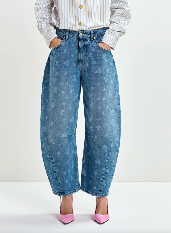 Essentiel Antwerp Barrel Leg Jeans - Quiet Pool