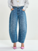 Essentiel Antwerp Barrel Leg Jeans - Quiet Pool - Thumbnail 1