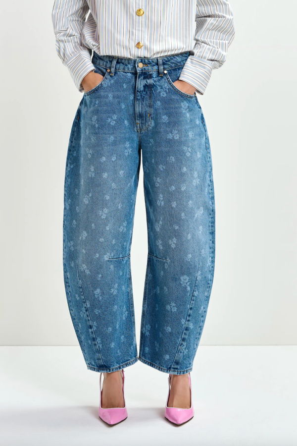 Essentiel Antwerp Barrel Leg Jeans - Quiet Pool