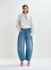 Essentiel Antwerp Barrel Leg Jeans - Quiet Pool - Thumbnail 2