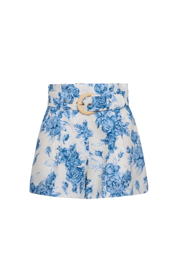 Cara Cara Palmer Short - Tossed Floral Blue