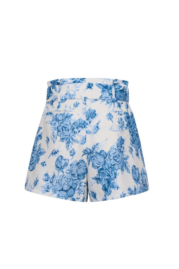 Cara Cara Palmer Short - Tossed Floral Blue