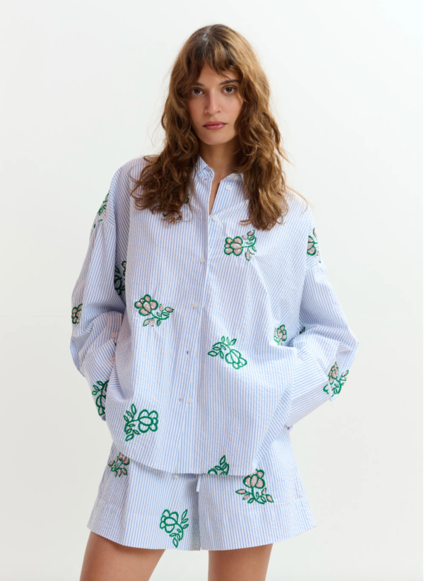 Essentiel Antwerp Jalinki Embroidered Shirt Essentiel Antwerp Jalinki Embroidered Shirt