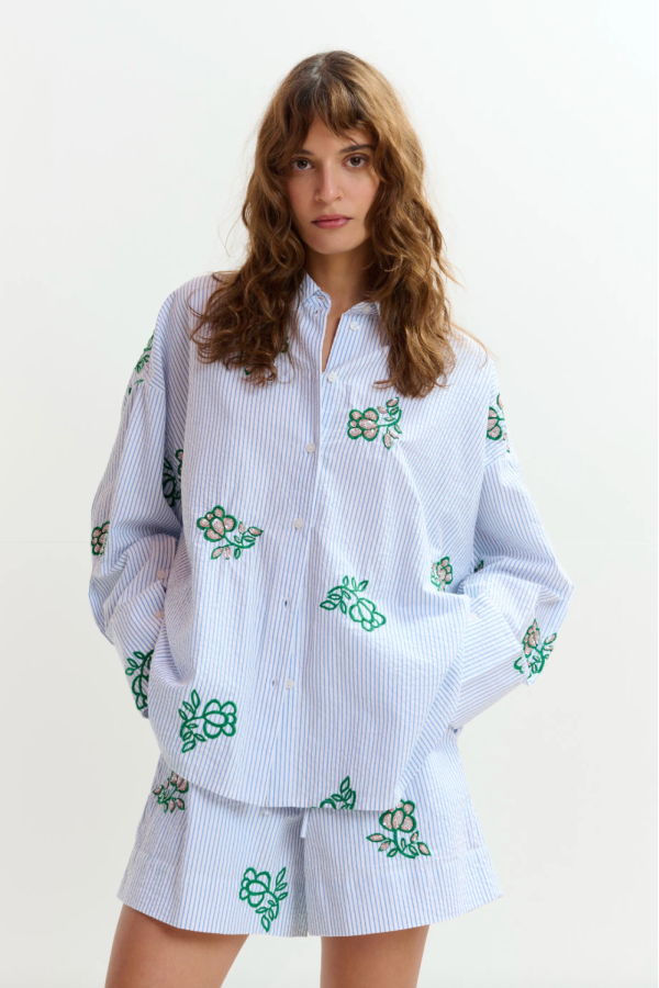 Essentiel Antwerp Jalinki Embroidered Shirt