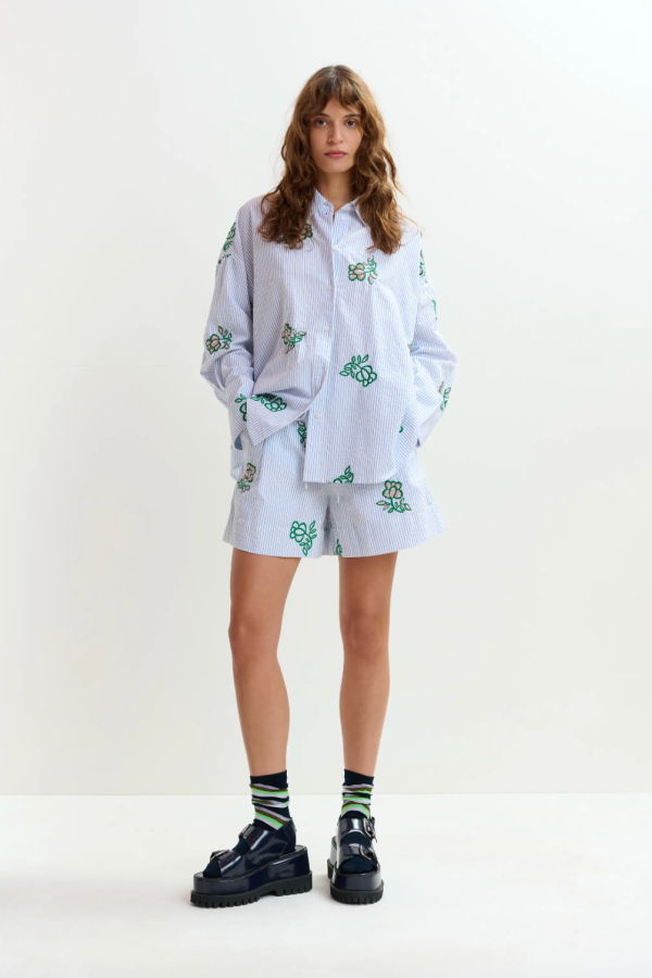 Essentiel Antwerp Jalinki Embroidered Shirt