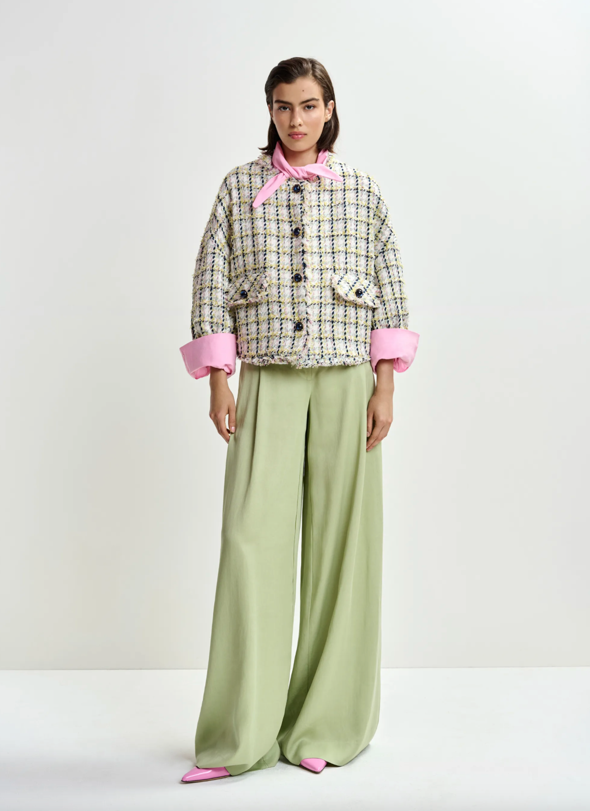 Essentiel Antwerp Jayden Boxy Cropped Jacket - Image 2 of 6