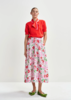 Essentiel Antwerp Julianne Floral Jacquard Midi Skirt - Thumbnail 1