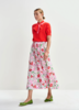 Essentiel Antwerp Julianne Floral Jacquard Midi Skirt - Thumbnail 2