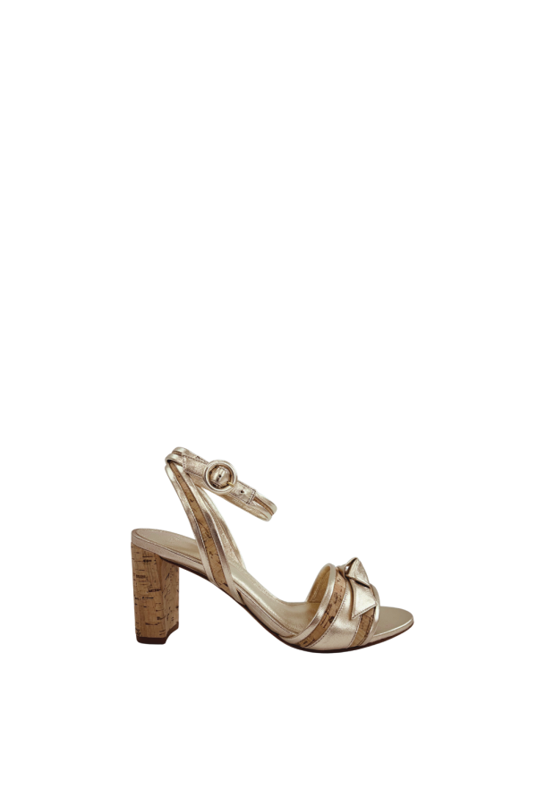 Alexandre Birman Clarita Cork 75 Sandals - Golden