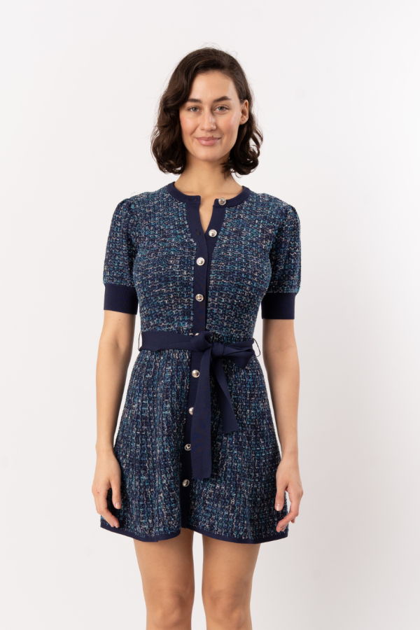 Shoshanna Harriet Dress - Blue Melange