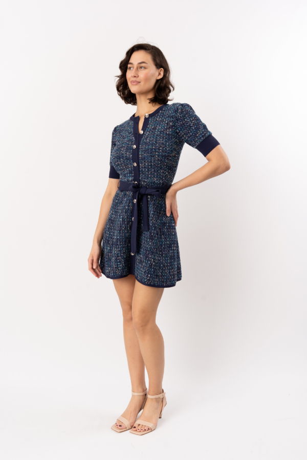 Shoshanna Harriet Dress - Blue Melange