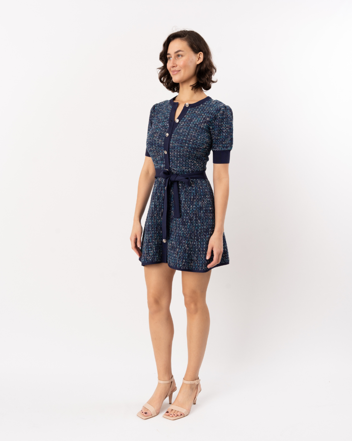Shoshanna Harriet Dress - Blue Melange - Image 3 of 6