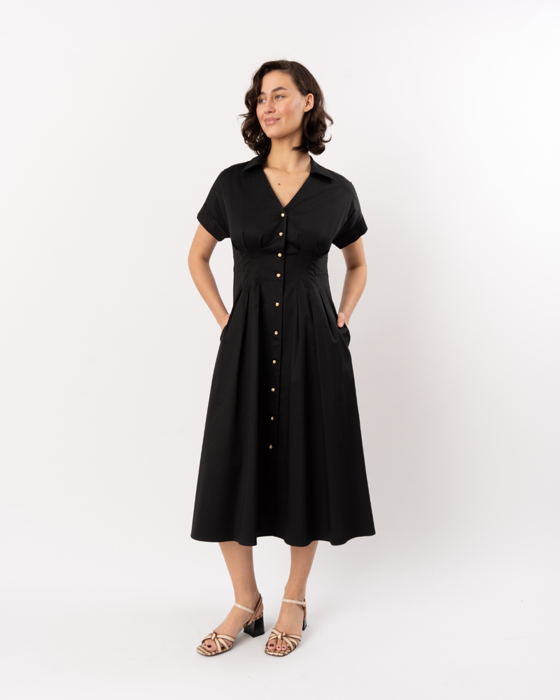 Shoshanna Josephine Dress - Jet Black