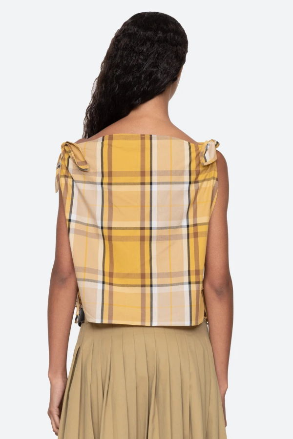 Sea NY Copeland Plaid Top