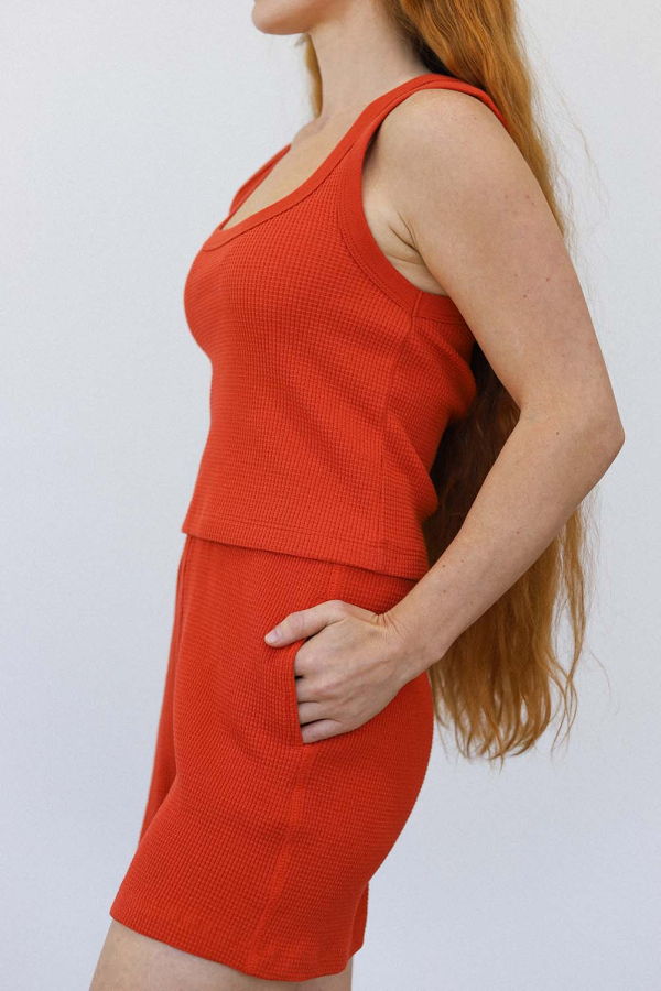 Noble Waffle Short - Paprika