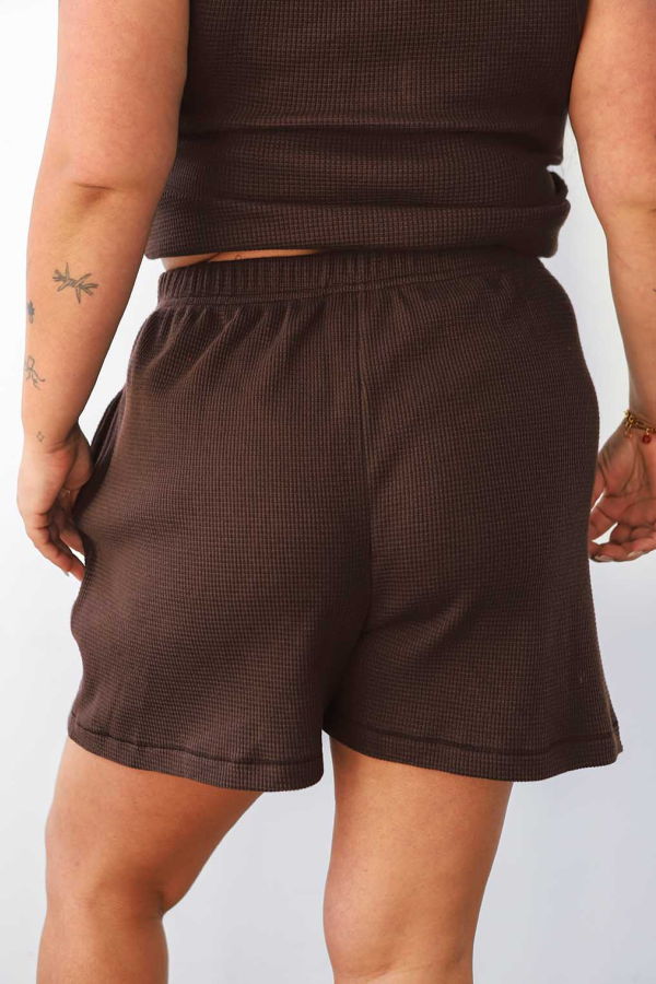 Noble Waffle Short Shorts - Chocolate
