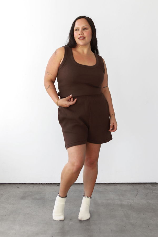 Noble Waffle Short Shorts - Chocolate