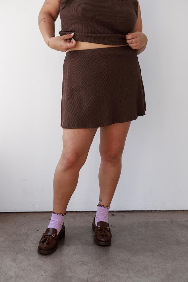 Noble Waffle Skort - Chocolate