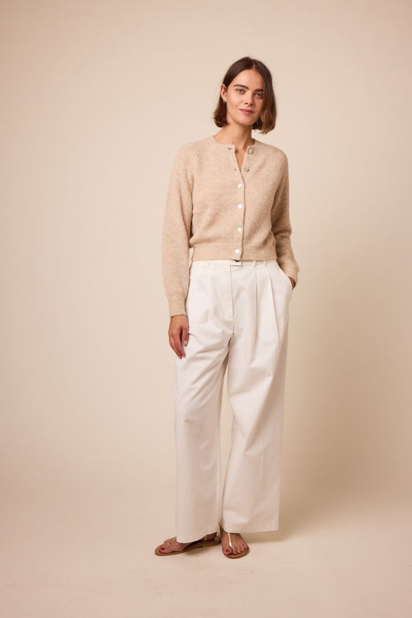 DÔEN Petra Cardigan - Hazelnut Creme