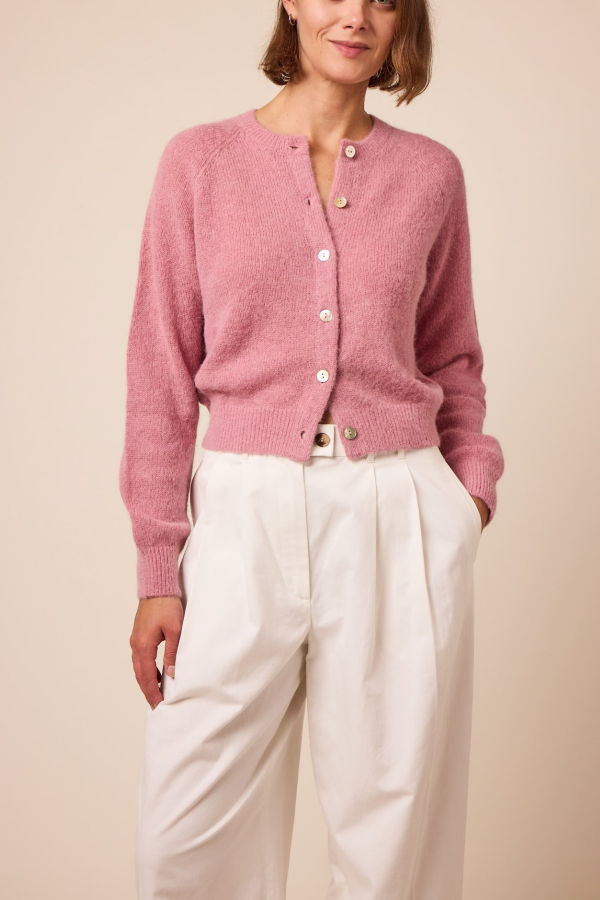 DÔEN Petra Cardigan - Rosebud