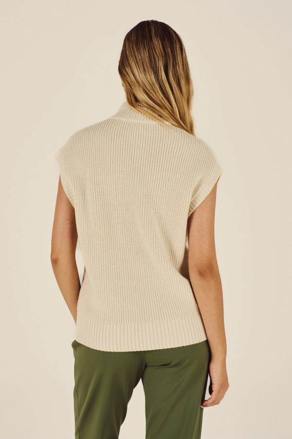 Malbon Iva Sweater Vest - Cream