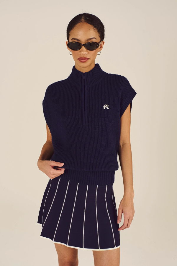 Malbon Iva Sweater Vest - Midnight