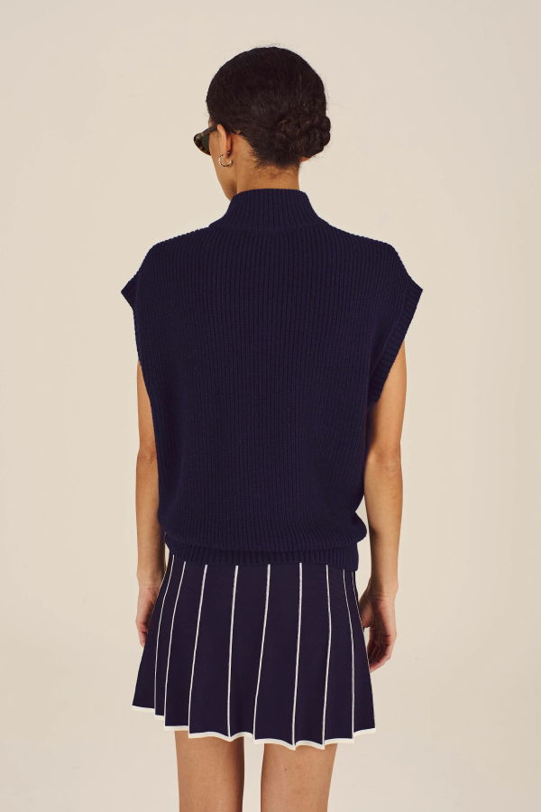 Malbon Iva Sweater Vest - Midnight