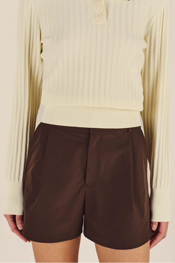 Malbon Solene Short - Brown