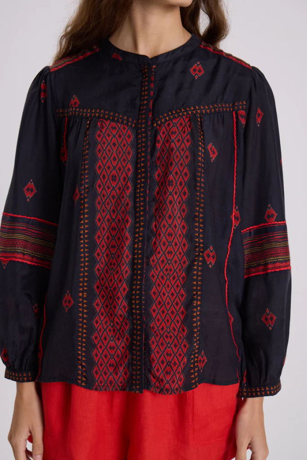 Maria Cher Bayou Finch Shirt - Marine