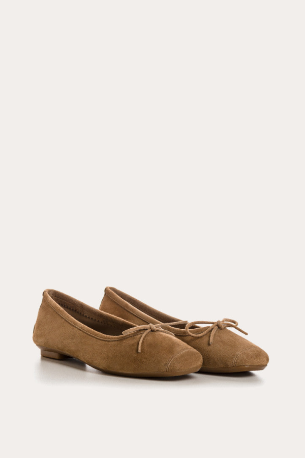 REQINS Harmony Velvet Leather Ballerina Flats