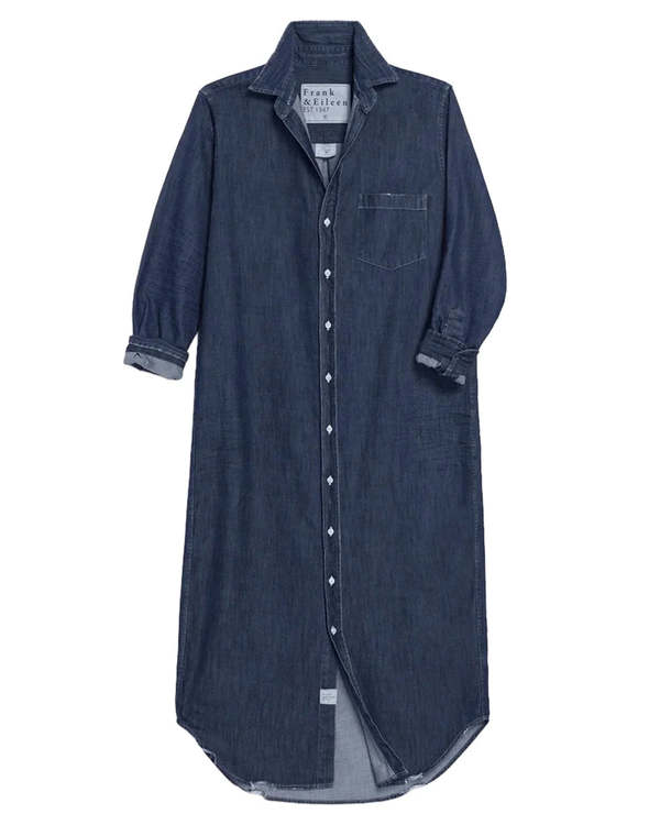 Frank & Eileen Rory Maxi Shirtdress Dress - Dark Wash Denim Frank & Eileen Rory Maxi Shirtdress Dress - Dark Wash Denim
