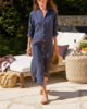 Frank & Eileen Rory Maxi Shirtdress Dress - Dark Wash Denim - Thumbnail 5