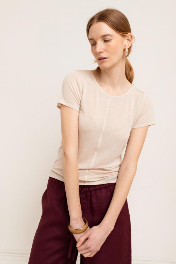 Paper Label Echo Sheer Tee