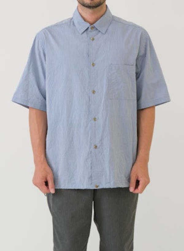 Sage de Cret Co Crinkle Typewriter Short Sleeve Shirt | Garmentory