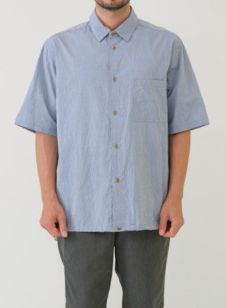 Sage de Cret Co Crinkle Typewriter Short Sleeve Shirt | Garmentory