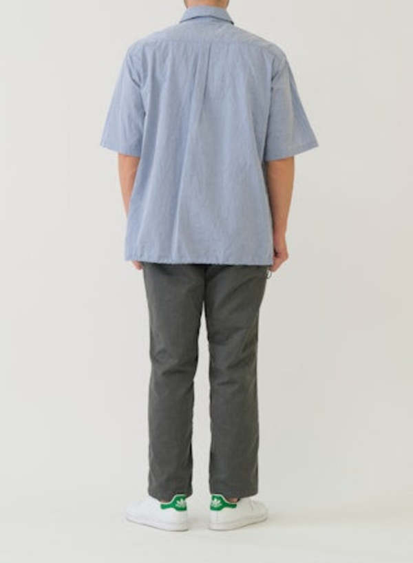Sage de Cret Co Crinkle Typewriter Short Sleeve Shirt | Garmentory